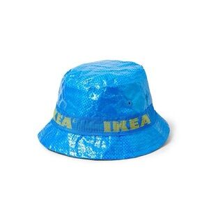 IKEA Blue Upcycled Bucket Hat | Iconic FRAKTA Material | Statement Streetwear